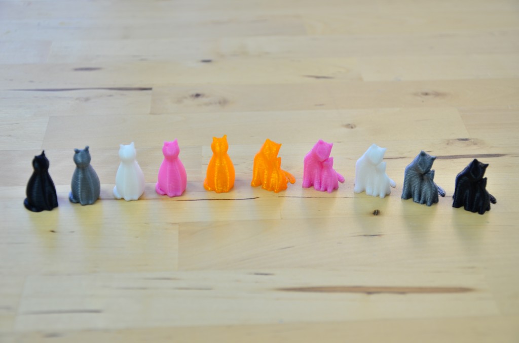 にゃんこ　猫 3Dプリント （5色プリント）